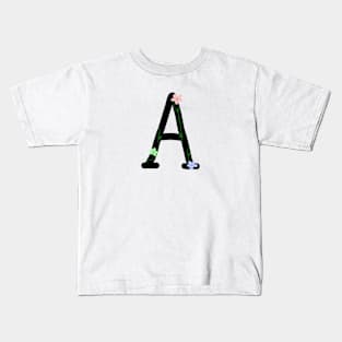 "A" Initial Kids T-Shirt